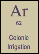 <b>Colonic Irrigation </b><i>n. </i>The old hosepipe up the jacksie trick.