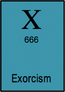 <b>Exorcism </b> <i> n. </i>Highly inefficacious mental therapy administered by a whack-job in a dog collar.