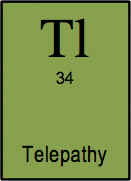 <b>Telepathy </b><i>n.  </i> Reading minds. <i>"Is your card the one with the waving lines on? No? Shit. Is it the star then? No? Bugger, this doesn't seem to work" </i> (from <i>"Bollockology"</i> by Prof. Dickie Cleverman).