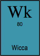 <b>Wicca </b><i>n. </i>A bunch of ex hippy wasters with nothing better to do than prance about a field worshiping mother earth and banging on about solstices and equinoxes. Yawn.